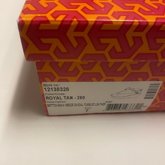 Tory Burch Britton Sandals Size 7 - Picture 2 of 5